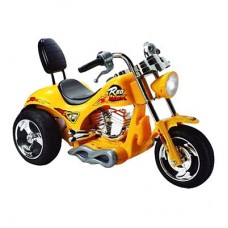 Mini Motos Red Hawk Motorcycle Battery Powered Riding Toy - Yellow   
